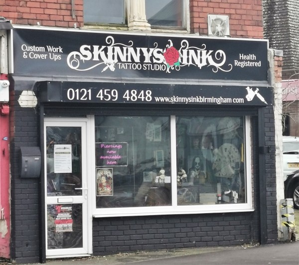 Skinny's Ink - 1276 Pershore Road, Stirchley, Birmingham B30 2XU